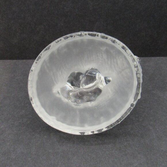 Crystal ELEPHANT Mom and BABY Calf Figurine on Frosted Base Vintage - Picture 8 of 11